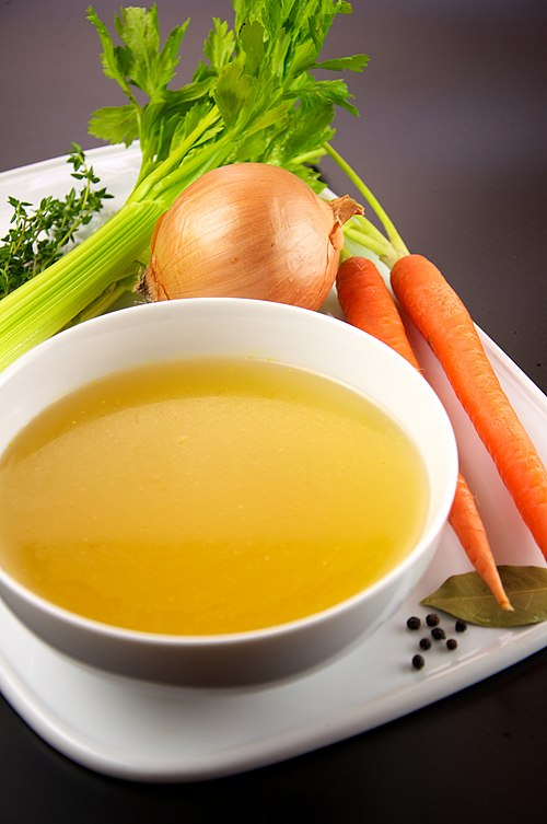 1. Italian-style vegetable broth