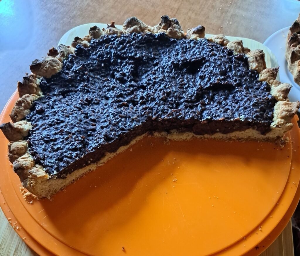 Collodi-style chocolate cake with "beaks" 