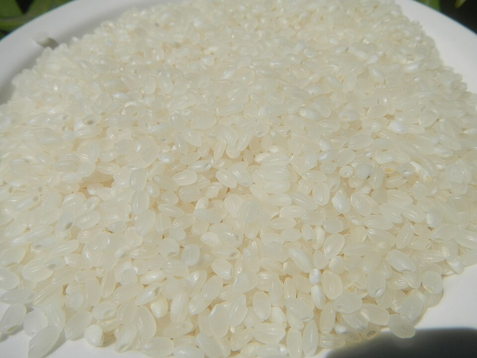 1. White rice (refined rice)